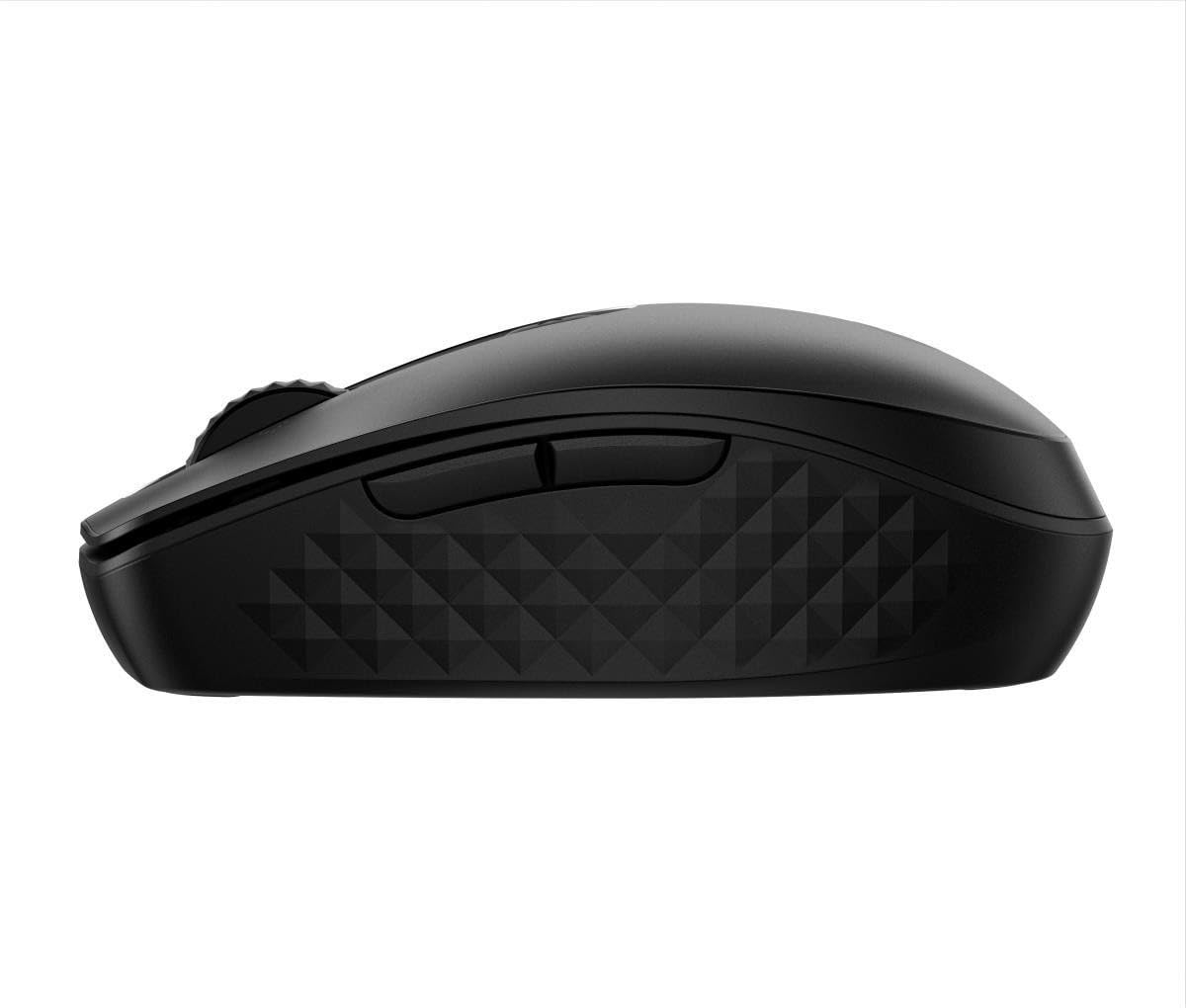 HP 690 Wiederaufladbare Wireless-Maus, Bluetooth, Qi- und USB-C-Ladefunktion, 6 programmierbare Tasten, 4-Wege-Scrollrad, ergonomisches Design, bis zu 4 Monate Akkulaufzeit, leise Klicks, Schwarz