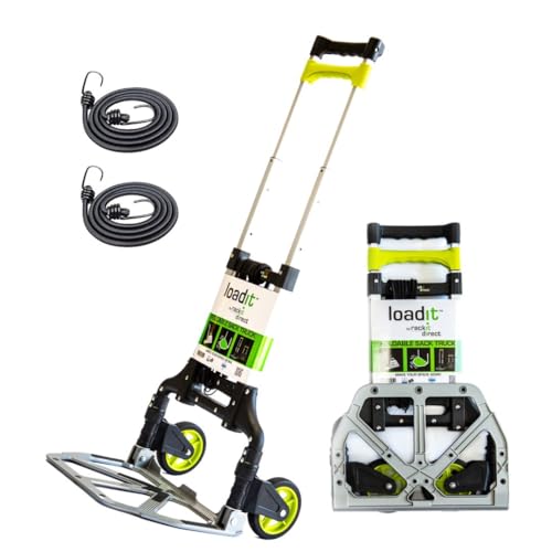 LoadIt 90kg Capacity Heavy Duty Trolley on Wheels & Folding Sack Barrow - Foldable Dolly Trolley Hand Truck for Warehouse, Delivery & Moving - Portable Trolly on Wheel for Boxes & Furniture 1 LoadIt 90kg Capacity Heavy Duty Trolley on Wheels & Folding Sack Barrow - Foldable Dolly Trolley Hand Truck for Warehouse, Delivery & Moving - Portable Trolly on Wheel for Boxes & Furniture