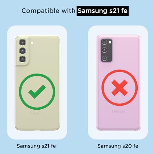 Image of Pikkme Back Cover for Samsung Galaxy S21 FE 5G Mag-Safe Shockproof PC + TPU Protective Case Magnetic Support Bumper Case (Transparent Mag-Safe)