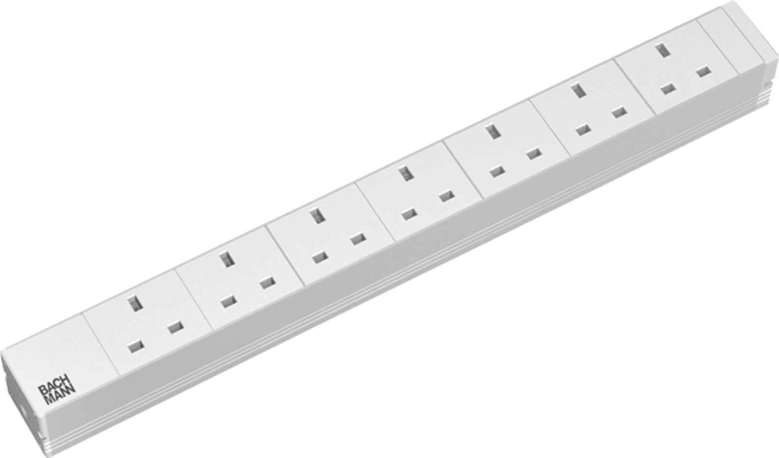 BACHMANN Basic 19z 1HE 7xUK Courant 2m UK bandeau pour bureau technique et labo