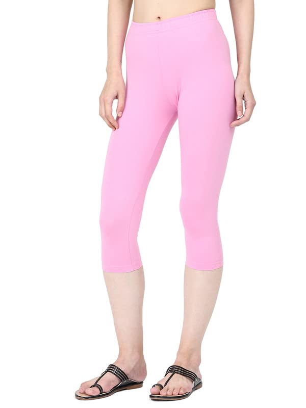 Image of Robinbosky Premium Stretchable Cotton Capri Legging for Women | Suitable for Formal wear & Casual wear | High-End Elastic Makes. The Leggings Squat Proof and Durable for Travel, Yoga, & Workout.