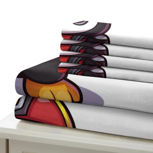 Linge de lit pingouin pompier 3D de qualité supérieure en microfibre douce avec taies d'oreiller - 7