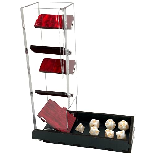 Deluxe Dice Tray and Dice Tower (Symphony Red-Tower only)