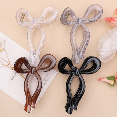 Pinces à cheveux papillon : lot de 4 accessoires de coiffure pour femmes et filles