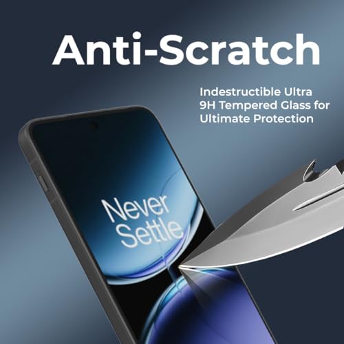 Image of Czartech Tempered Glass Screen Protector Compatible For OnePlus Nord CE4 | CE 4 Lite (Black) Edge-To-Edge Protector Coverage with Easy Installation Kit