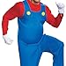 Disguise Mens Mario Costume, Official Super And Hat Adult Sized, Mario, XXL (50-52)