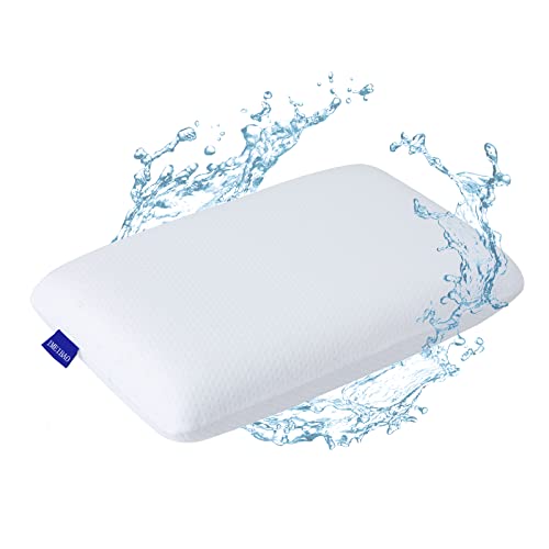 Memory Foam Pillow,IMEIBAO Gel Pillow for Pain Relief, Bed Pillow for Side, Back, and Stomach Sleepers, Medium Firm Pillow with Washable Cover（Standard）