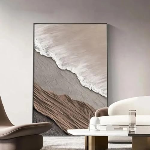 Tableau graffiti gris 80x110 cm au-dessus du canapé pour salon moderne