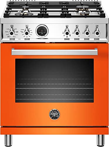Bertazzoni PROF304GASNET Professional Series, 30" Gas Range, Black