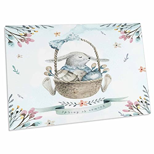3dRose Desk Pad Floral Conejo de Pascua Grande