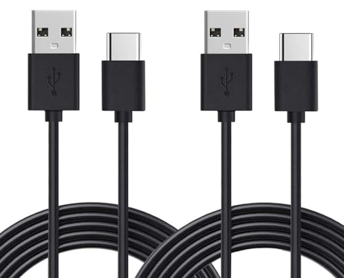 FAWETTY Cable de carga USB C compatible con controlador PS5, para Xbox Series X/para Xbox Series S, paquete de 2 cables de carga rápida USB tipo C-ps5 de carga rápida de 6 pies