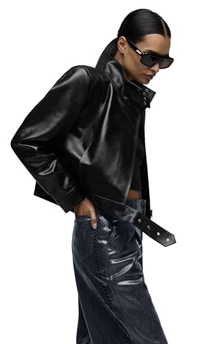 HUDSON Women's Brooks Nader Sarah Jane Leather Jacket2