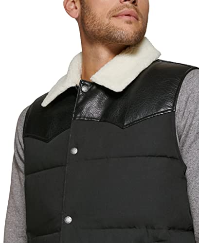 Image of Levi's Men's Levi's Men's Out West Mixed Media Puffer Vest