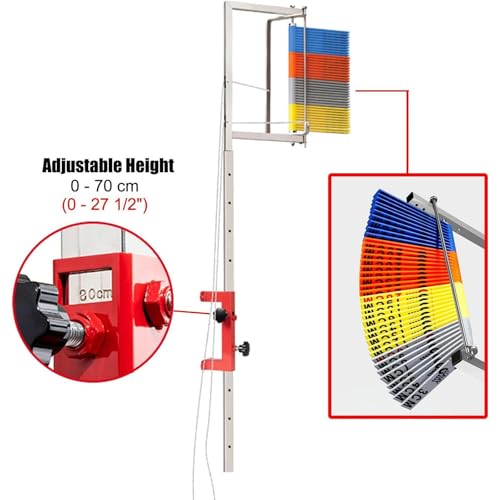 Tester di salto verticale, strumento di misurazione regolabile a parete per allenamento fitness, valutazione delle prestazioni per atleti e palestra a casa