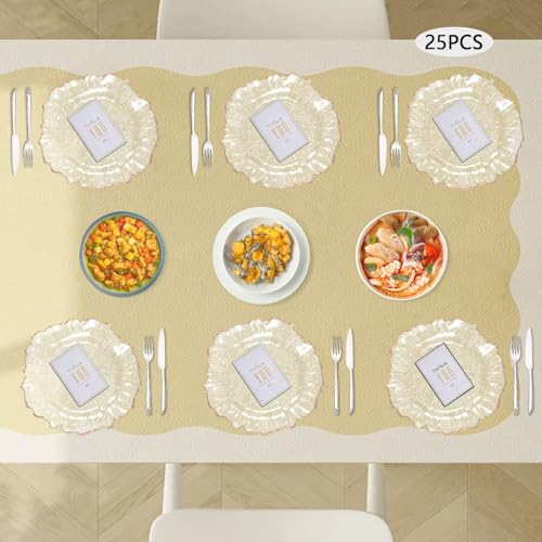 25 Platos Decorativos Rose Gold de 12.6 pulgadas miniatura 4