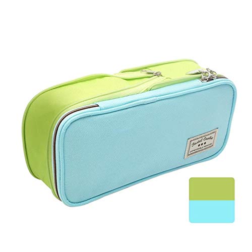 Preisvergleich Produktbild Kapazität Federmäppchen Einfache Schottenkaro-Bleistiftbeutel Student mit erweiterbarer Schreibwarentasche für Schüler der Mittelstufe