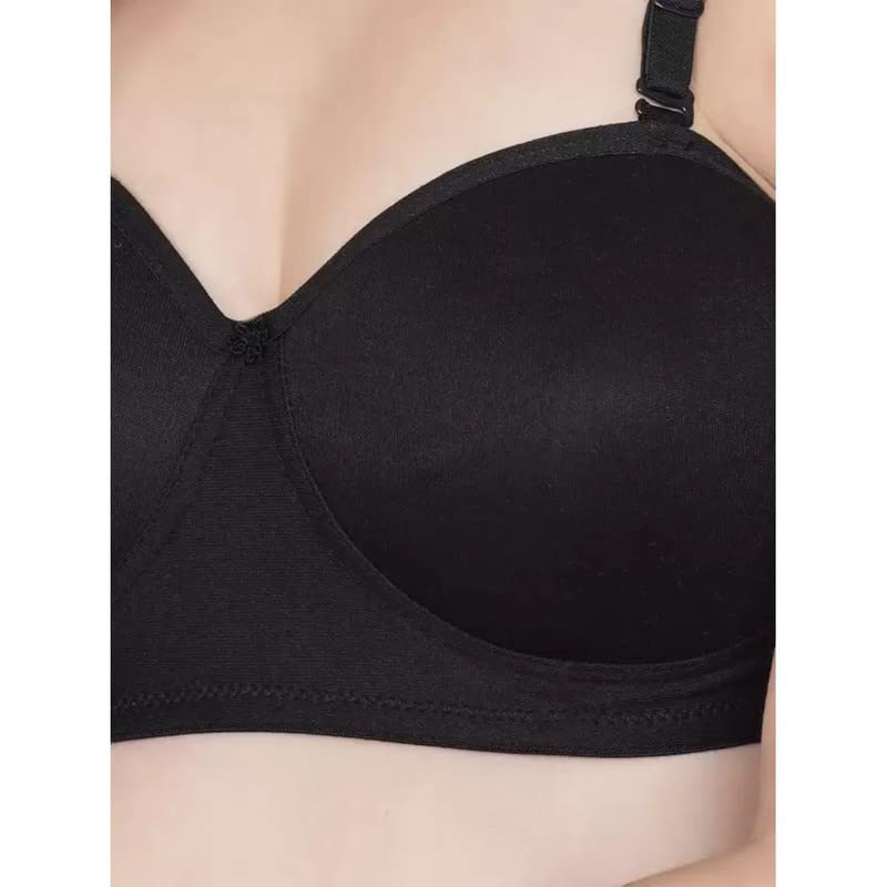 Image of Women's Cotton Lightly Padded Non-Wired T-Shirt Bra Pack of 2 (Reg HC-P2 Multicolor 30)