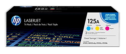HP 125A CF373AM cartouche toner cyan magenta jaune Color LaserJet CM1312 CP1515
