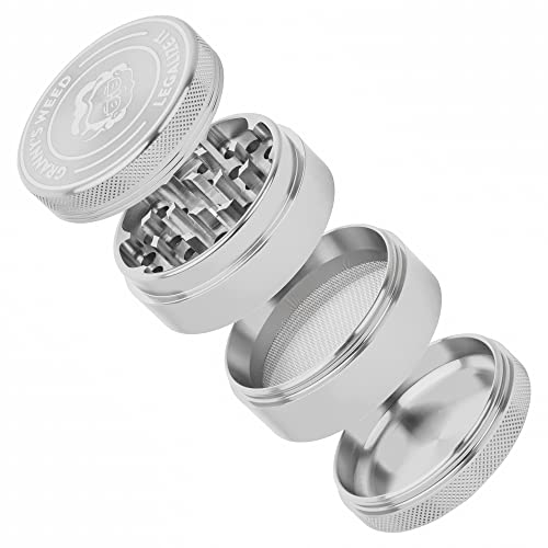 Grinder Granny’s Weed Premium Aluminium Kräutermühle 4-teilig 63 mm