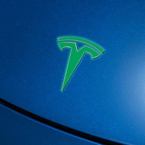 Image of IPG Compatible with Model Y Decal (8 Logo Set) Stickers Set Personalize Your Vehicle (Reflective Series - Green)