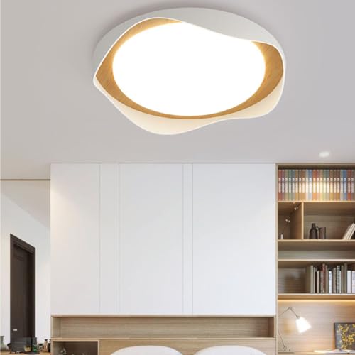 Plafonnier LED moderne blanc 40 cm pour éclairage de chambre