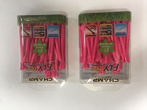 Champ Fly Tees Pink 2 3/4" Pack of 30, 2-Pack Special