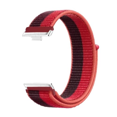 [MEVMEVGNLN] Fit For Huawei Watch 3�p�i�C�������[�v�o���h�AFit For Correa�p�X�|�[�c�E�H�b�`�o���h�AFit For Fit3�p�A�N�Z�T���[(74 Red Purple)