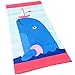 Sticker Superb Baumwolle Schwimmen Handtuch Große 160 * 80 cm Cartoon 3D Tier Quick Dry Bad Handtuch Bademantel Erwachsener Kind Strandtuch Strand Wrap Liegestuhl Decke (Blau Wal)