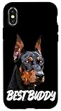 Photo Gallery doberman pinscher best buddy dog lover custodia per iphone x/xs Photo Gallery doberman pinscher best buddy dog lover custodia per iphone x/xs