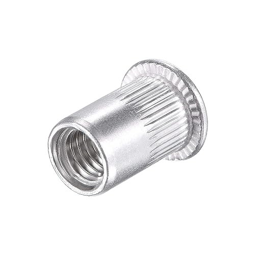 Veda Lot de 25 rivets en aluminium M4 fileté rivnut pour insert 4 mm