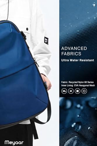 Image of Meyaar 60L Vacuum Compression Travel Backpack with Air Pump Included, Expandable Space Saver, Waterproof, TSA Lock & Multi-Pocket Design Laptop Backpack with USB Charging