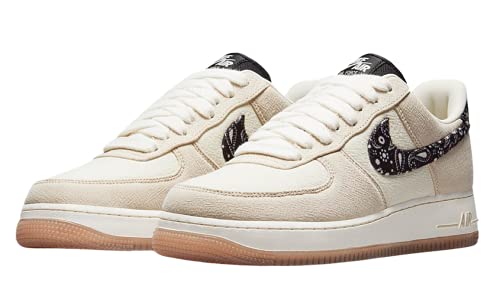 [iCL] AIR FORCE 1 PAISLEY SWOOSH RATTAN/BLACK-RATTAN-PALE IVORY-GUM MED BROWN GA tH[X yCY[ DJ4631-200 (measurement_28_point_5