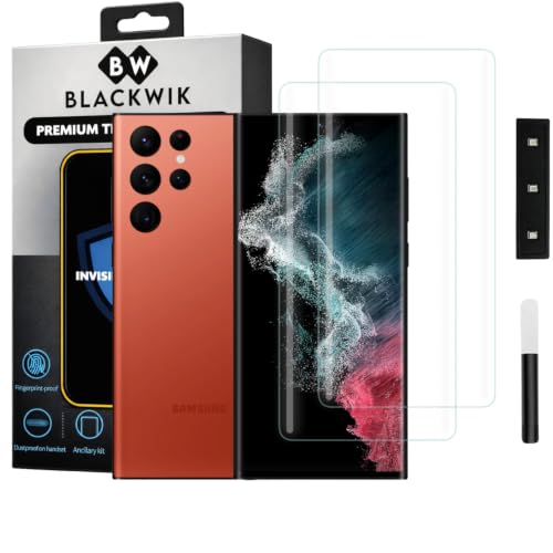 Image of Blackwik UV Curved Tempered Glass for Samsung S22 Ultra | 2-Pack
