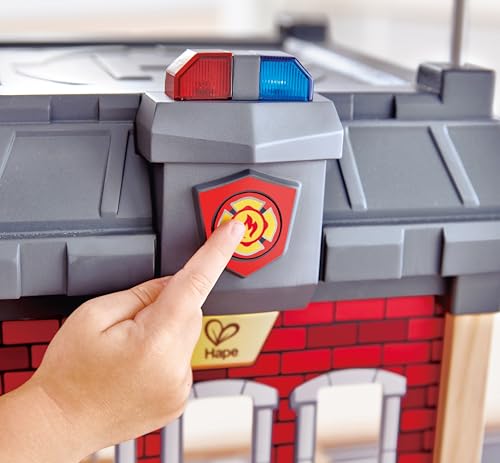 Parque de Bomberos de Madera Hape: casa de juguetes infantil de gran ciudad 3