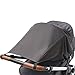 Tenda da sole universale per carrozzine con protezione laterale / protezione UV 50+ / parasole per carrozzine / tettuccio / tenda a rullo / tenda parasole per neonati / colore: antracite