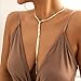 GIGB PBDK Gold Snake Bone Chain Y Necklace for Women Fashion Dainty Bendable Long Twist Pendant Choker Vintage Thick Clavicle Necklace Minimalist Charm Jewelry (Gold)