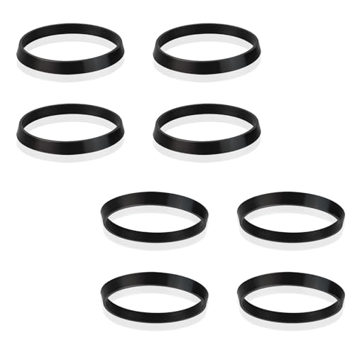 Rubber Washers for Plumbing - TRACOMPAN 8PCs 40mm Sink Plug Rubber Seal Cone O-Ring Silicone Washer for Sink, Kitchen & Bathroom Pipe Leak Repair | for 1 1/2 Inch Odour Trap Siphon Sink Home Garden