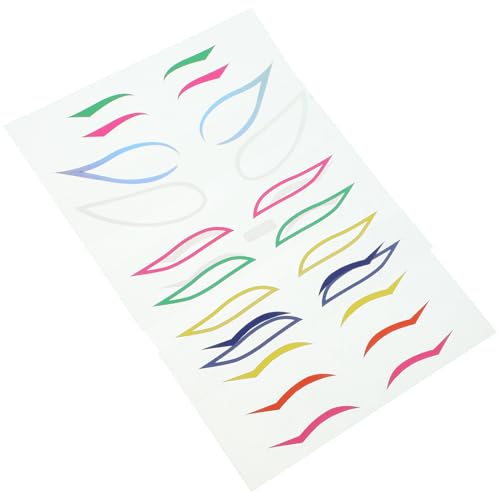 Didiseaon 4 Juegos De Pegatinas De Delineador De Ojos De Color Cinta Adhesiva Para Uñas Pegatinas Impermeables Etiqueta Engomada Del Maquillaje De Ojos Maquillaje Delineador De Ojos