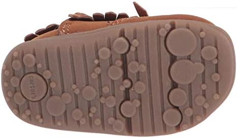 Carter's Every Step Girls Camber Fringe Fashion Boot First Walker Shoe, Brown, 5 Little Kid | Image 3