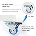 skyehomo Multi Functional Movable Stand, Size Adjustable Base, Telescopic Furniture Dolly Roller with 4 Locking Rubber Wheel Caster for Washing Machine, Refrigerator and Dryer