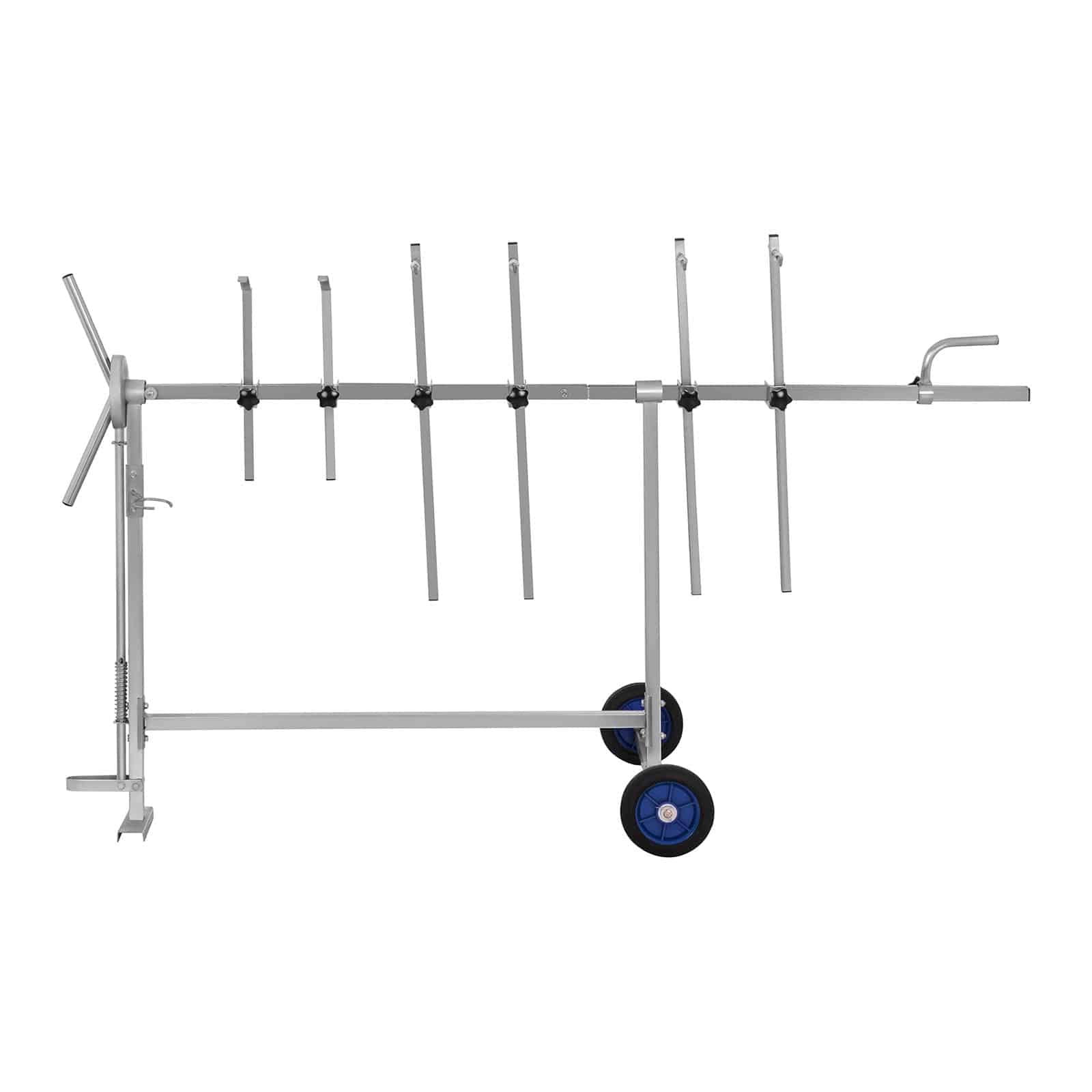 MSW Cavalletto per Verniciatura Cavalletto Carrozzeria MSW-RPS-4H (6 staffe, 360°, 90 kg, Acciaio)