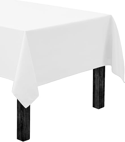 Gee Di Moda - Mantel rectangular de 60 x 126 pulgadas Mantel rectangular para mesa de 8 pies en poliéster lavable increíble para bufé fiestas cenas