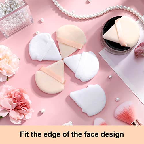 Fanshiontide Dreieck Makeup Puderquaste, 12 Stück Kosmetik Gesicht Puderquaste Schwämmchen Weich Dreieck Puderquaste Pads Lose Puder Grundierung Nass Trocken Dual-use Make-up-Werkzeug