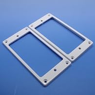 Pair of guitar pickup rings Please see product images for size details Including mounting screws Available in choice of colors and heights