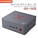 Beelink BT3-X Mini PC, Mini Computer Desktop, Intel Apollo Lake Celeron J3355, LPDDR4 4G + eMMC 64G, WiFi 2,4G / 5,8G, BT 4.0, 4K, LAN 1000 Mbps, HDMI, Windows 10