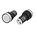 Aexit 2 Pcs Lighting fixtures and controls ACDC24V 22mm Mount Dia Round Indicator Pilot White Light Signal Lamp