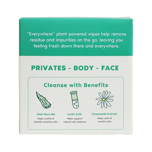 Her Fantasy Box | Everywhere Wipes – 100% Organic Cotton, Gentle & Refreshing, pH-Balanced, Fragrance-Free, Plant-Powered for Body, Face & Intimate Areas, Ideal for Sensitive Skin - 1 Pack, 15 Wipes - Image 8