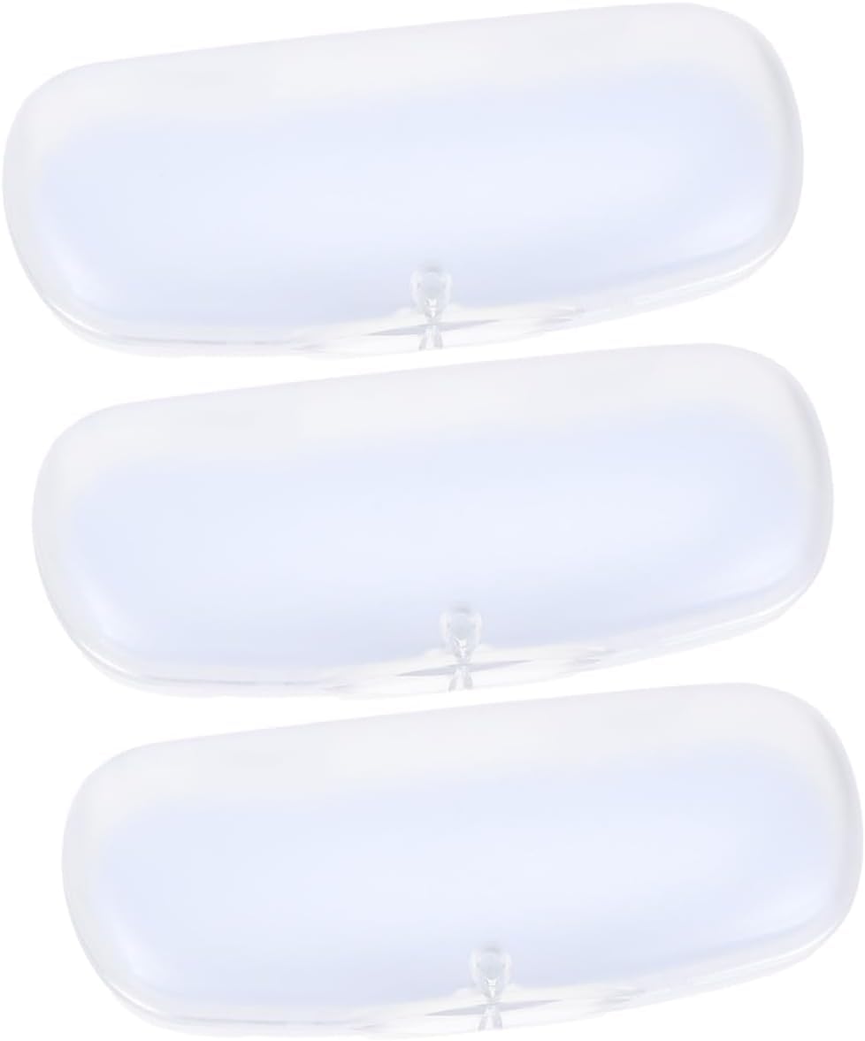 WTQZFRNSB 3 Pcs Glasses Case Eyewear Storage Case Travel Sunglass Case Clear Plastic Glasses Eyeglass Container Clear Eyeglasses Sunglass Protector Men and Women Simple Pvc Glasses Frame/6895