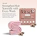 Kitsch Castor Oil Shampoo Bar Soap - Hydrating & Moisturizing Hair Care - Organic Castor Oil Solid Shampoo for Hair Growth & Scalp Nourishment - Silicone & Paraben-Free, Vegan, Made in USA - 3.2oz