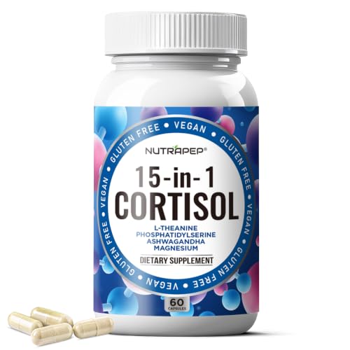 NutraPep Cortisol Detox Supplement Men Women - Reduce Lower Cortisol